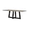 Armen Living Elodie Gray Concrete and Dark Gray Oak Rectangle Dining Table LCELDICCGR - alternate 1